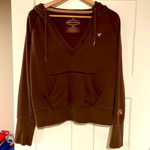 American Eagle women’s v-neck hoodie size xl